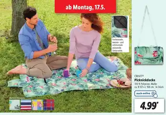 Lidl Crivit Picknickdecke Angebot