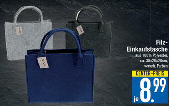E-Center Filz Einkaufstasche Angebot