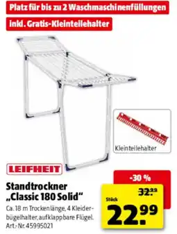 Hagebau LEIFHEIT Standtrockner „Classic 180 Solid“ Angebot