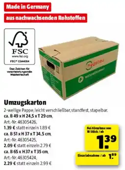 Hagebau Umzugskarton hagebau Angebot