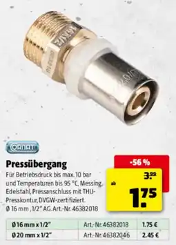 Hagebau Cornat Pressübergang Angebot