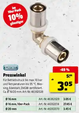 Hagebau Cornat Presswinkel Angebot