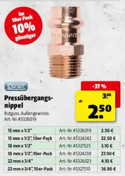 Hagebau Cornat Pressübergangsnippel Angebot