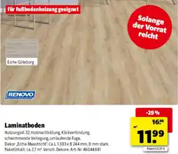 Hagebau Laminatboden RENOVО Angebot