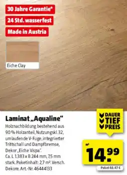 Hagebau Laminat „Aqualine“ Angebot