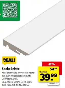Hagebau Sockelleiste Angebot