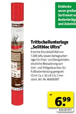 Hagebau Trittschallunterlage "Selitbloc Ultra" Angebot