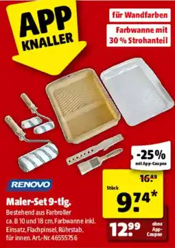 Hagebau RENOVO Maler-Set 9-tlg. Angebot