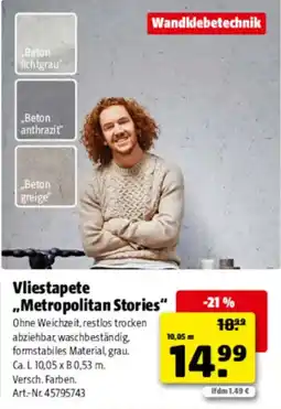 Hagebau Vliestapete "Metropolitan Stories" Angebot