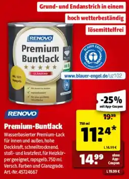 Hagebau RENOVO Premium-Buntlack Angebot