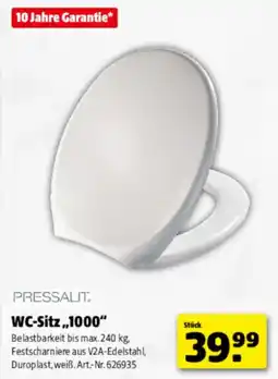 Hagebau PRESSALIT WC-Sitz „1000“ Angebot
