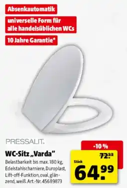 Hagebau PRESSALIT WC-Sitz „Varda“ Angebot