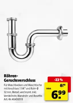 Hagebau Röhren-Geruchsverschluss Angebot