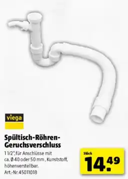 Hagebau viega Spültisch-Röhren-Geruchsverschluss Angebot