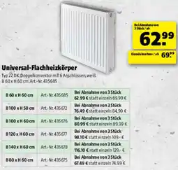 Hagebau Universal-Flachheizkörper Angebot