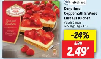 Lidl Conditorei Coppenrath & Wiese Lust auf Kuchen 550g Angebot