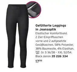 Tchibo Gefütterte Leggings in Jeansoptik Angebot