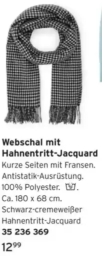 Tchibo Webschal mit Hahnentritt-Jacquard Angebot
