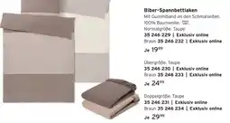 Tchibo Biber-Spannbettlaken Angebot