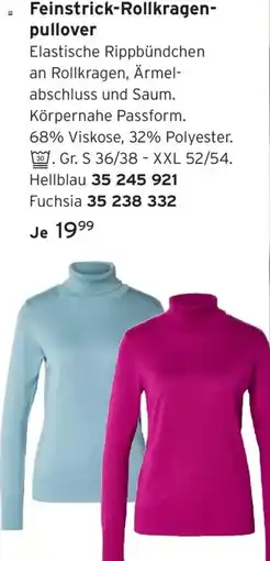Tchibo Feinstrick Rollkragenpullover Angebot
