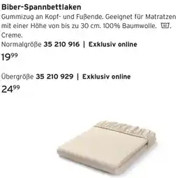 Tchibo Biber-Spannbettlaken Angebot