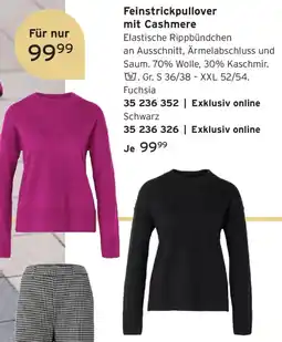 Tchibo Feinstrickpullover mit Cashmere Angebot