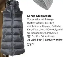 Tchibo Lange Steppweste Angebot