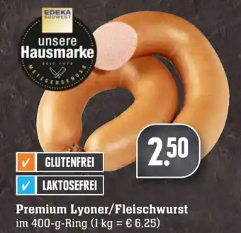 Edeka Neukauf Premium Lyoner/Fleischwurst 400g Angebot