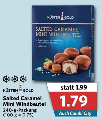 Combi Küsten Gold Salted Caramel Mini Windbeutel 240g Packung Angebot