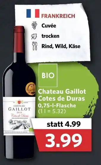 Combi Chateau Gaillot Cotes de Duras 0,75L Flasche Angebot