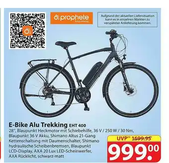 Famila Nord Ost E-bike Alu Trekking Eht400 Angebot