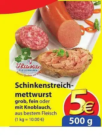 Famila Nord Ost Hansen Schinkenmettwurst Angebot