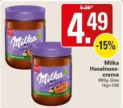WEZ Milka Haselnuss-creme Angebot