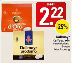WEZ Dallmayr Kaffeepads Angebot