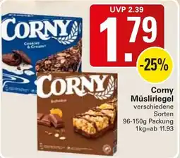 WEZ Corny Müsliriegel Angebot