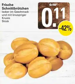 WEZ Frische Schnittbrötchen Angebot
