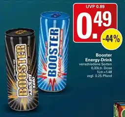 WEZ Booster Energy-Drink Angebot