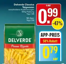WEZ Delverde Classica Teigwaren Angebot