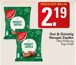 WEZ Gut & Günstig Nougat Zapfen Angebot