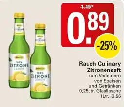 WEZ Rauch Culinary Zitronensaft Angebot