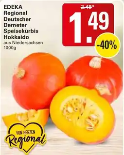 WEZ EDEKA Regional Deutscher Demeter Speisekürbis Hokkaido Angebot