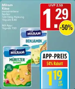WEZ Milram Käse Angebot