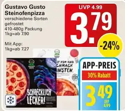 WEZ Gustavo Gusto Steinofenpizza Angebot