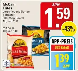 WEZ McCain Frites Angebot