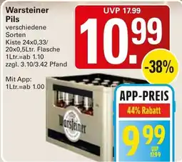 WEZ Warsteiner Pils Angebot