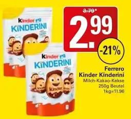WEZ Ferrero Kinder Kinderini Angebot