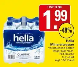 WEZ Hella Mineralwasser Classic Angebot