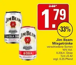 WEZ Jim Beam Mixgetränke Angebot