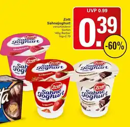 WEZ Zott Sahnejoghurt Angebot