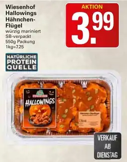 WEZ Wiesenhof Hallownings Hähnchen-Flügel Angebot